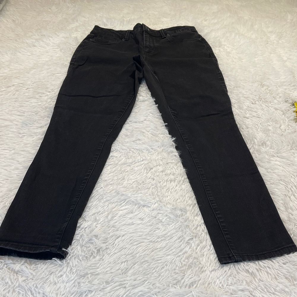 Maurices High-Rise Black Jeans WOMENS SIZE Medium-Regular Fake front pockets